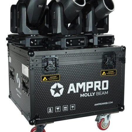 Cabezal Movil Tecshow Ampro Molly Beam Kit X 6 Con Baul