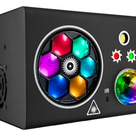 Led Multi Efecto 4 En 1 Más Laser Macrolite Thunder 40w