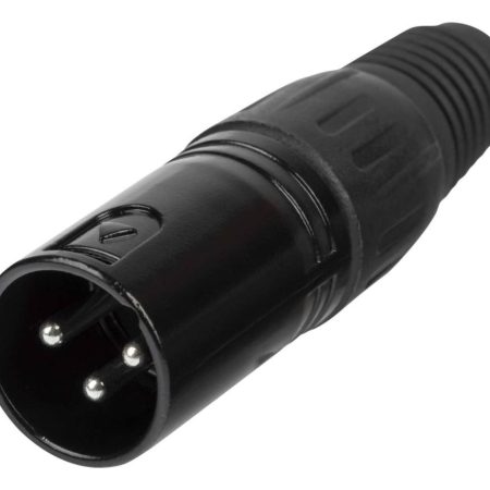 Ficha Conector Xlr Macho Metalico Proel Xlr3mvbk