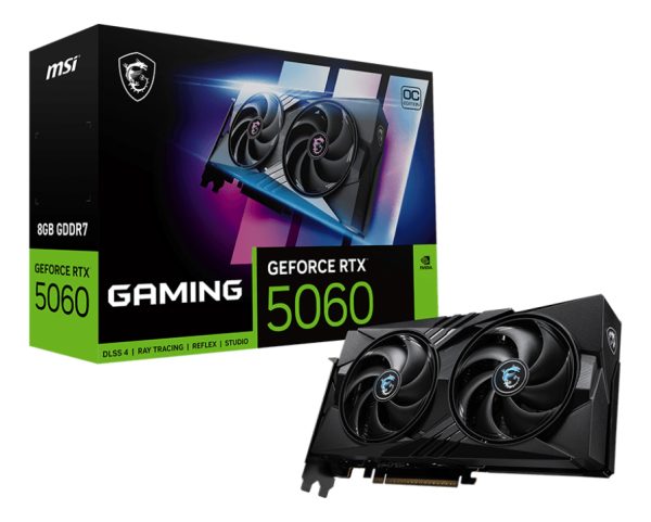 Placa De Video Msi Rtx 5060 Gaming Oc 8gb Gddr7 Pcie 5.0