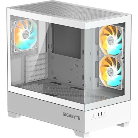 Gabinete Gamer Gigabyte C201p M-atx White 3x Cooler Argb