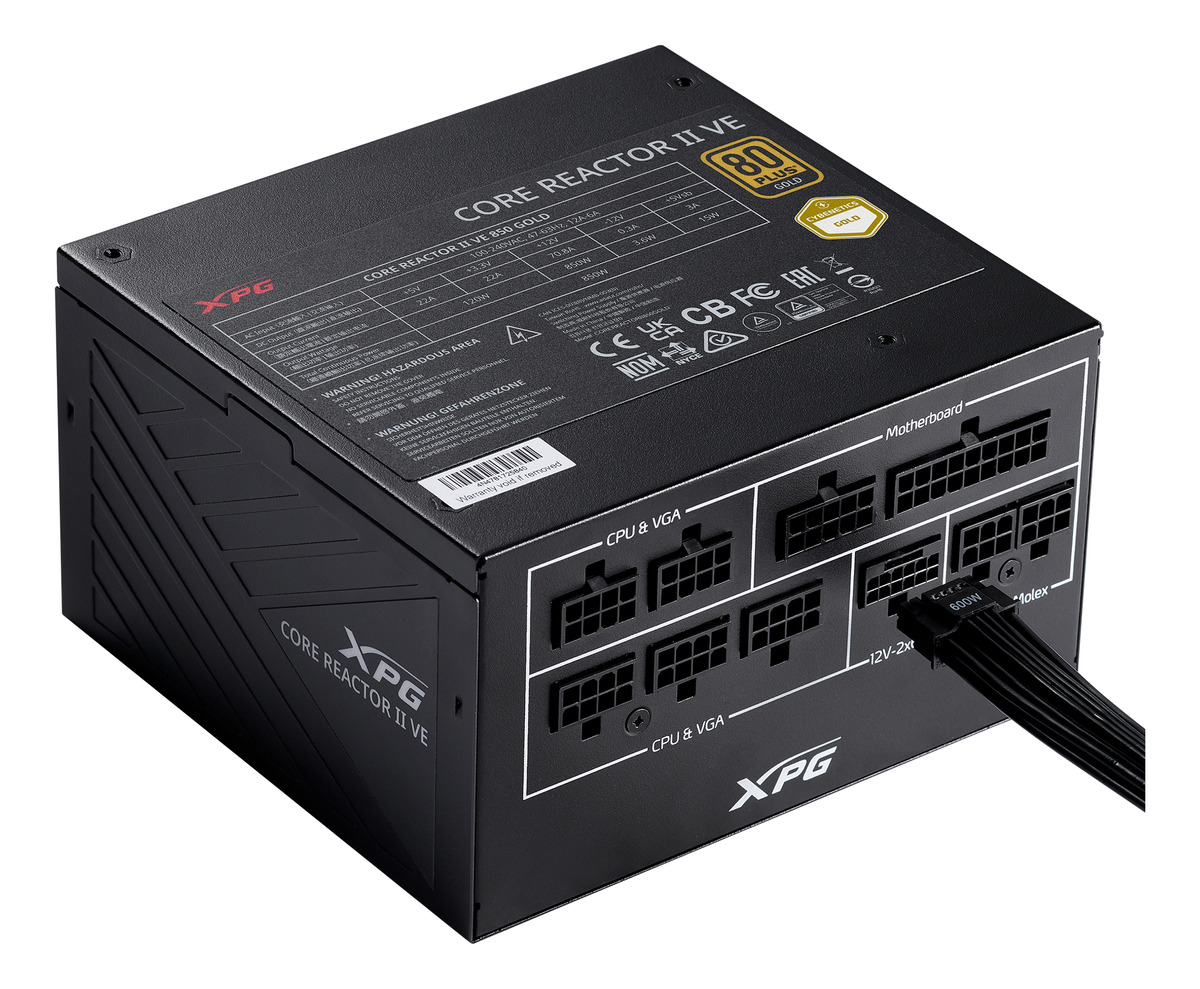 Fuente Xpg Core Reactor Ii Ve 850w Gold Modular 3.1 12v-2x6 - Image 2