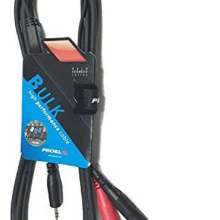 Cable Mini Plug Stereo A 2 Plug Mono 3m Proel Bulk505lu3