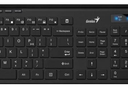 Kit Teclado Y Mouse Genius Slimstar 8230 Negro Bt 2.4ghz