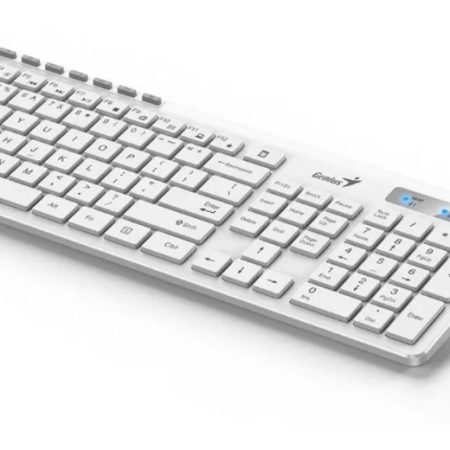 Kit Teclado Y Mouse Genius Slimstar 8230 Blanco Bt 2.4ghz