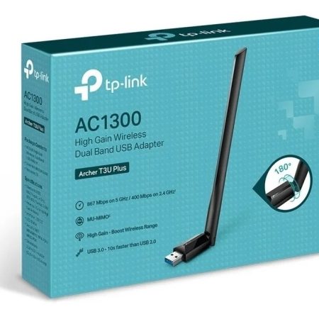 Adaptador Usb Wifi Tp-link Archer T3u Plus Banda Dual Ac1300