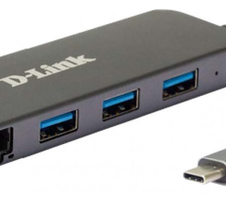 Hub Usb-c 5 En 1 Rj-45 Usb-a D-link Dub-2334