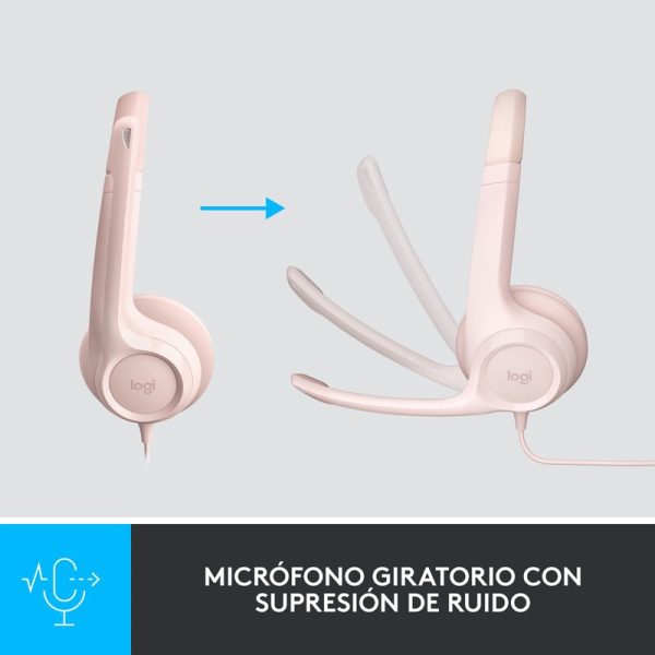 Auricular Con Microfono Logitech H390 Rose - Image 3