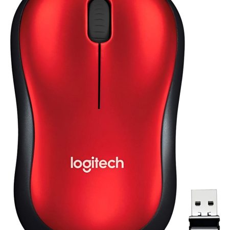 Mouse Logitech M185 Usb Inalambrico 1000dpi Optico Rojo