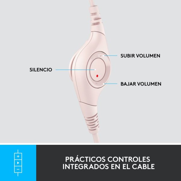 Auricular Con Microfono Logitech H390 Rose - Image 4