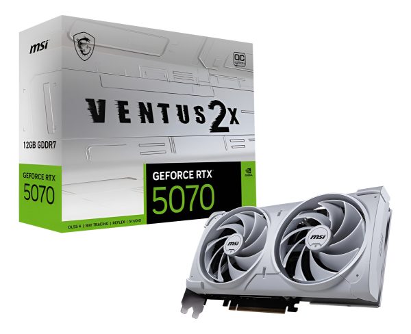 Placa De Video Msi Geforce Rtx 5070 Ventus 2x Oc 12g White