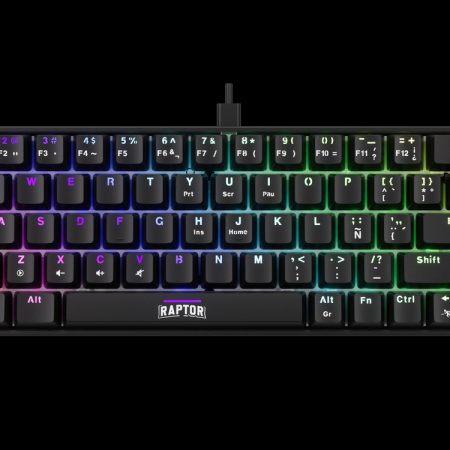 Teclado Raptor Fireclaw M68 Mecanico Retroiluminado Sw Red