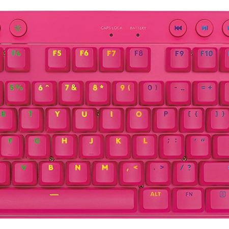 Teclado Inalámbrico Gamer Logitech G Pro X Tkl Rosa Ingles