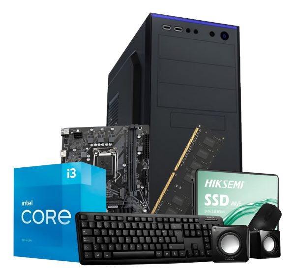 Pc Hogar Oficina Intel Core I3 10105 8gb Ssd 240gb H510