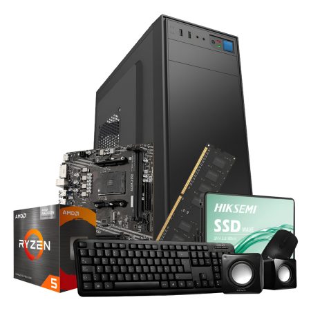 Pc Hogar Gamer Amd Ryzen 5 5600gt 8gb Ssd 480gb A520