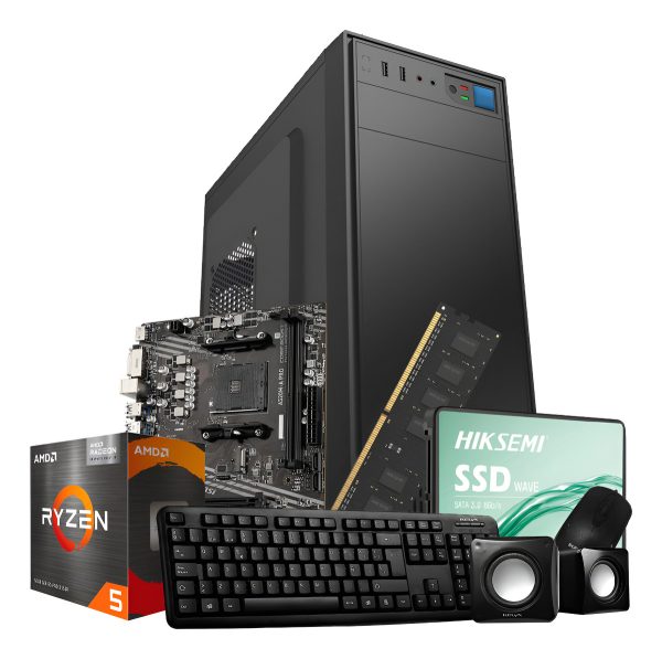 Pc Hogar Gamer Amd Ryzen 5 5600gt 8gb Ssd 480gb A520