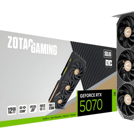 Placa De Video Zotac Geforce Rtx 5070 Solid Oc 12 Gb Gddr7