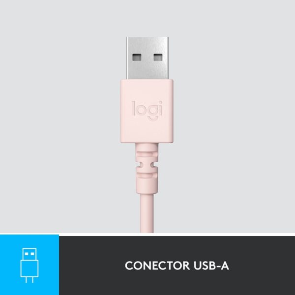 Auricular Con Microfono Logitech H390 Rose - Image 5