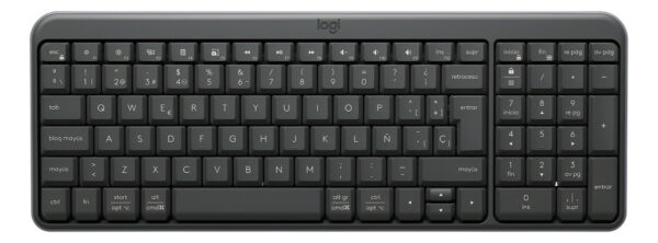 Teclado Logitech Bluetooth K250 Pebble Graphite Bluetooth