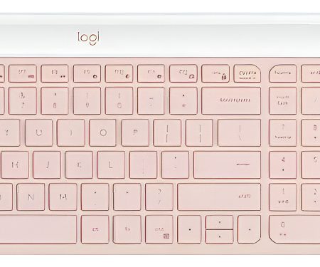 Kit Teclado Y Mouse Inalámbrico Logitech Mk470 Slim Rose