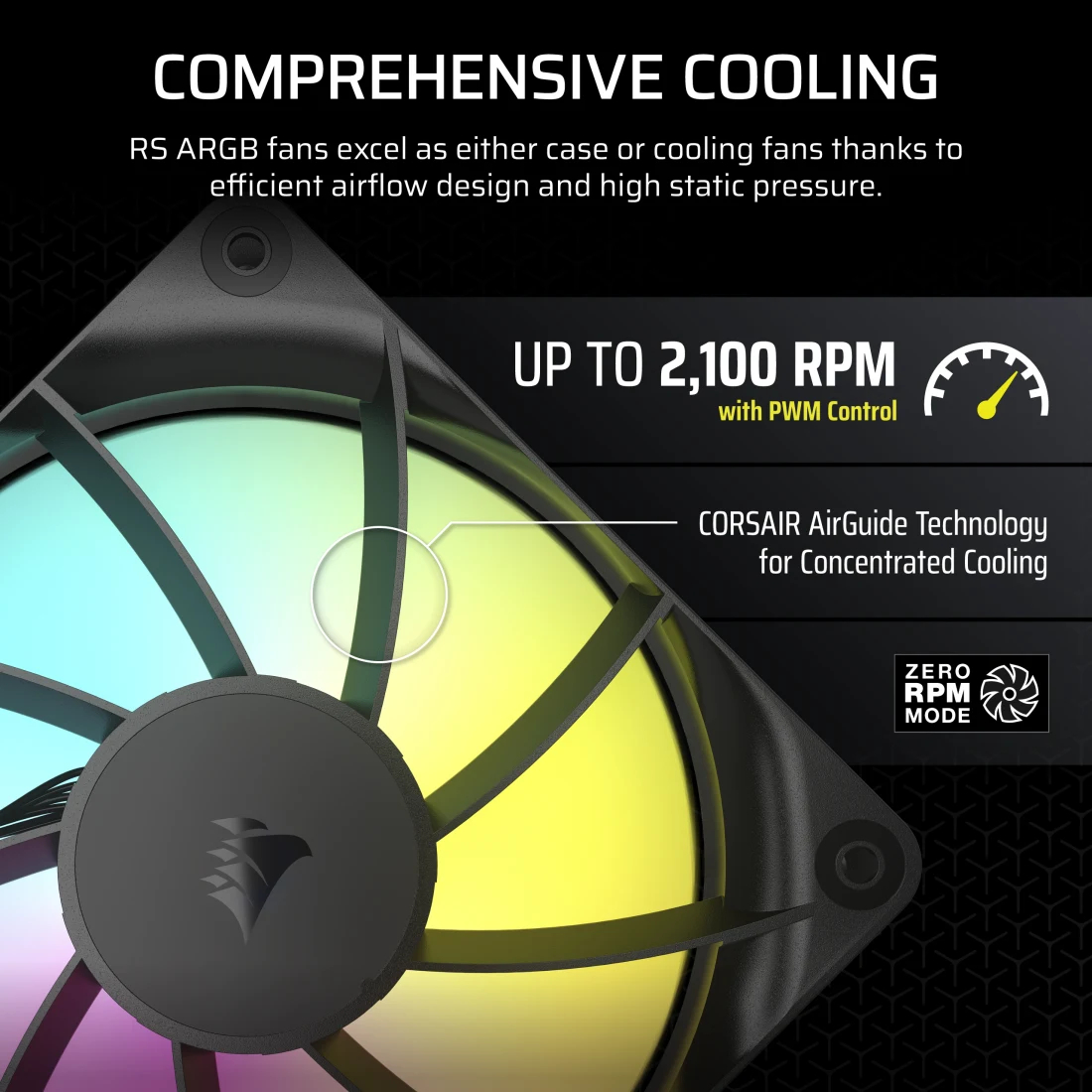 Cooler Fan Corsair Rs120 Argb 120mm Co-9050180-ww - Image 2