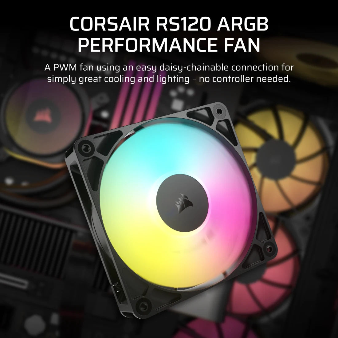 Cooler Fan Corsair Rs120 Argb 120mm Co-9050180-ww - Image 5