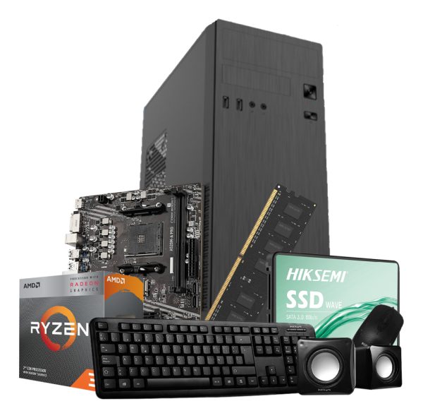 Pc Hogar Gamer Amd Ryzen 3 3200gt 8gb Ssd 240gb A520