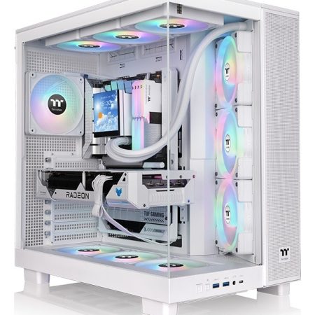 Gabinete Thermaltake View 380 Xl Tg 4 Fan Argb Snow White