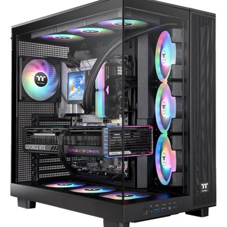 Gabinete Thermaltake View 380 Xl Tg 4 Coolers Argb Black