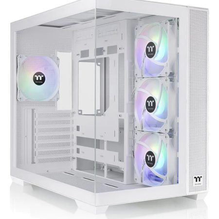 Gabinete Tt View 380 Mid-tower Tg Fan Argb X4 Snow White