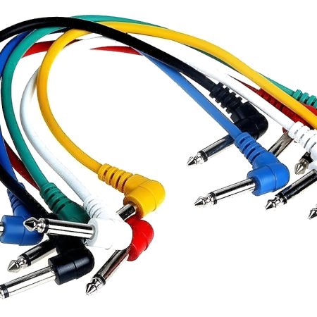 Kit X 6 Cables 90 Grados Pedalboard 15cm Warwick Rcl30011d5