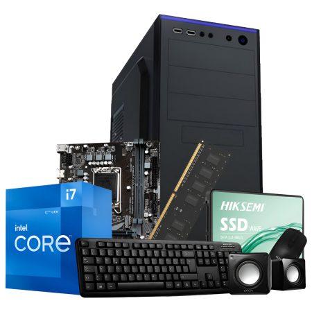 Pc Hogar Oficina Intel Core I7 12700 8gb Ssd 480gb H610