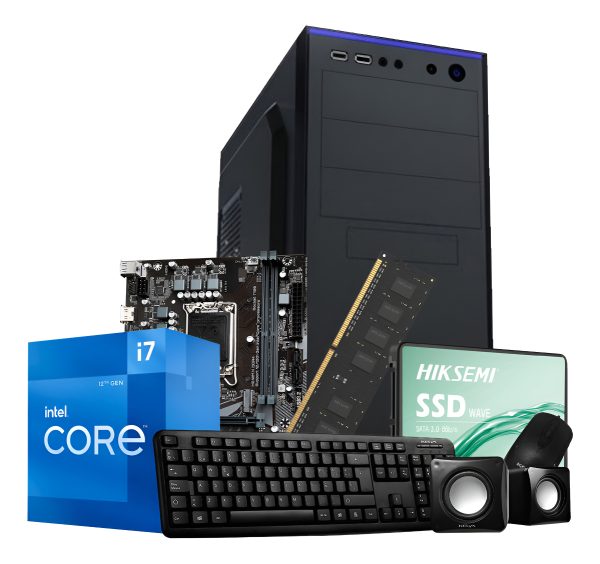 Pc Hogar Oficina Intel Core I7 12700 8gb Ssd 480gb H610