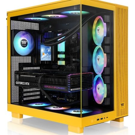 Gabinete Thermaltake View 380 Xl Tg 4 Coolers Argb Bumblebee