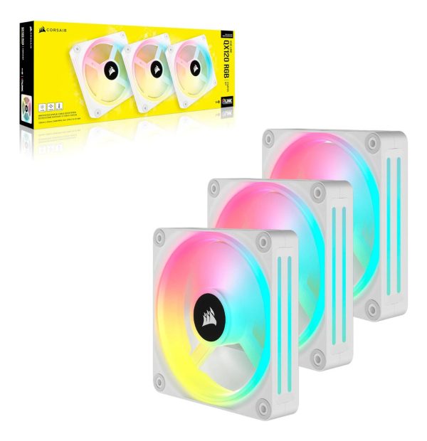 Cooler Corsair Icue Link Qx120 Rgb 120mm Magnetic Pack X 3 - Image 2
