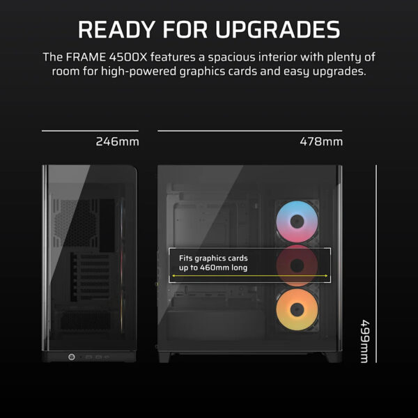 Gabinete Corsair Frame 4500x Rs-r Argb Mid-tow Cc-9011314-ww - Image 3