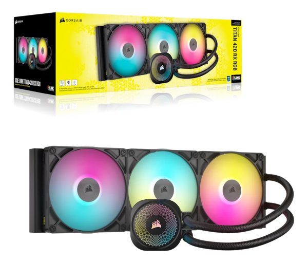 Water Cooling Corsair Icue Link Titan 420 Rx Rgb 3x 420mm - Image 3
