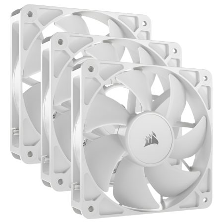 Fan Cooler Corsair Rs120 120mm Pwm 25mm Fan White Pack X3