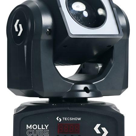 Cabezal Movil Led 40w Rgbw Anillo 24 Led Tecshow Molly Cube
