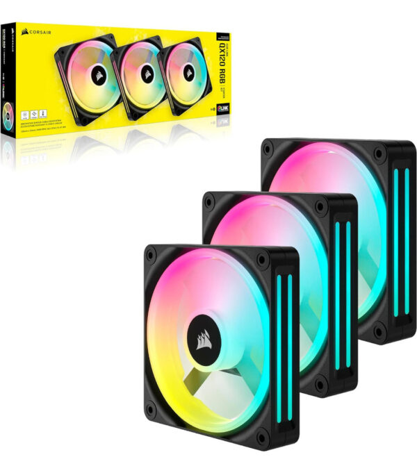Cooler Corsair Icue Link Qx120 Rgb 120mm Magnetic Pack X 3 - Image 2
