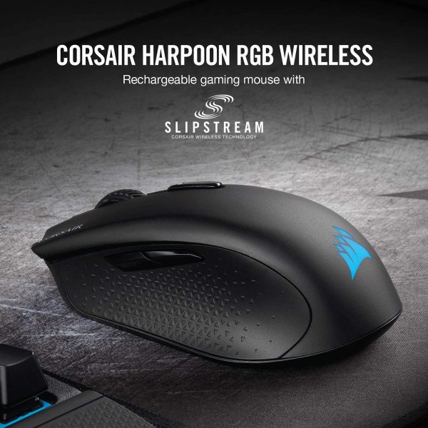 Mouse Inalambrico Gamer Corsair Harpoon Rgb Slipstream - Image 2