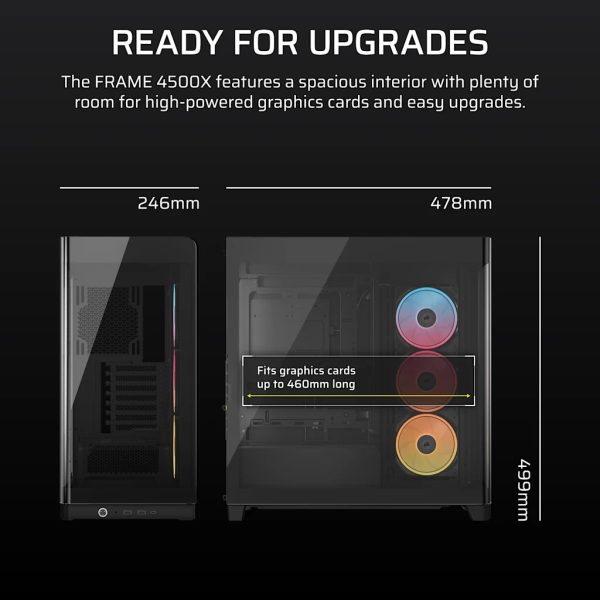 Gabinete Corsair Frame 4500x Lx-r Rgb Cc-9011316-ww - Image 3