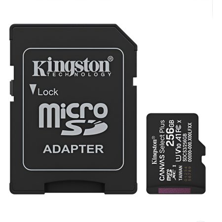 Microsd Kingston 256gb C/adap Gen3 150mb/s Canvas Plus Cl10