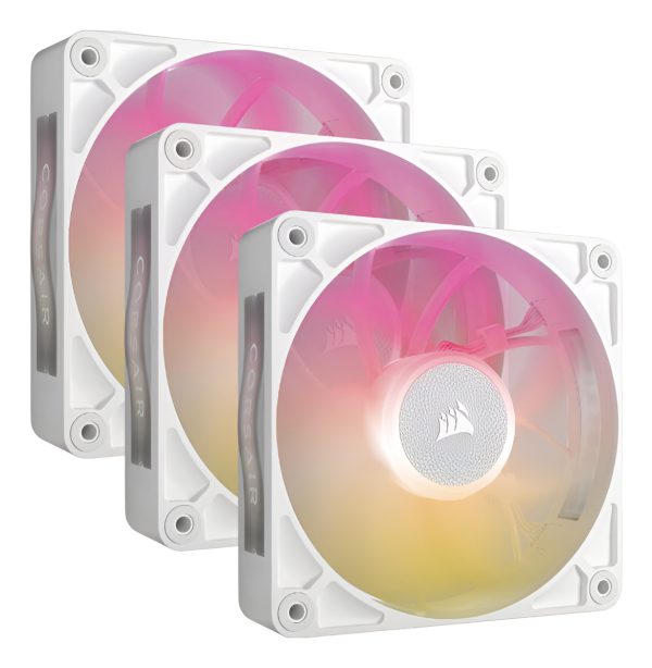 Cooler Corsair Icue Link Rx120 Max Rgb 120mm White Pack X3