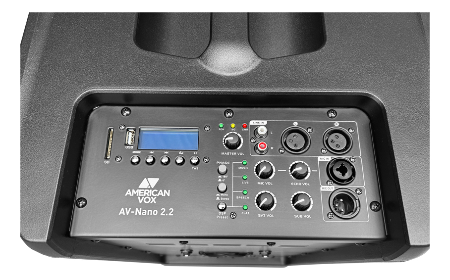Sistema Array Audio Activo + Sub 900w American Vox Nano 2.2 - Image 8