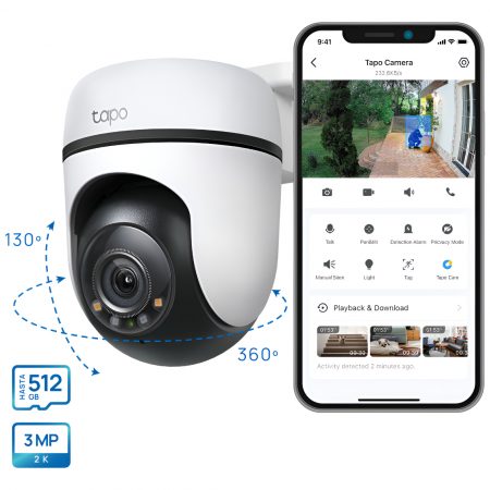 Camara Tipo Domo Movimiento Inalambrica 2k Ip Tapo C520ws