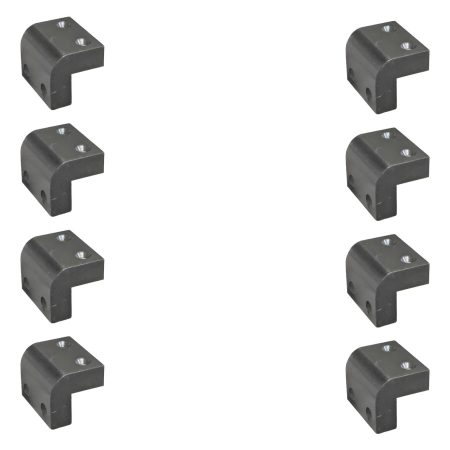 Kit X 8 Esquinero Plastico 2 Puntas Rack Anvil Av Av-0006