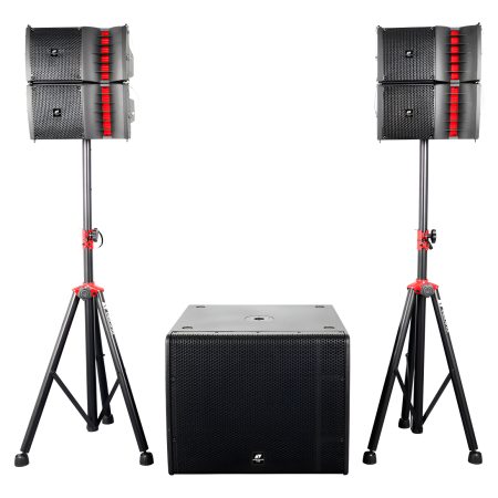 Sistema Array Audio Activo + Sub 800w American Vox Apex 2.1