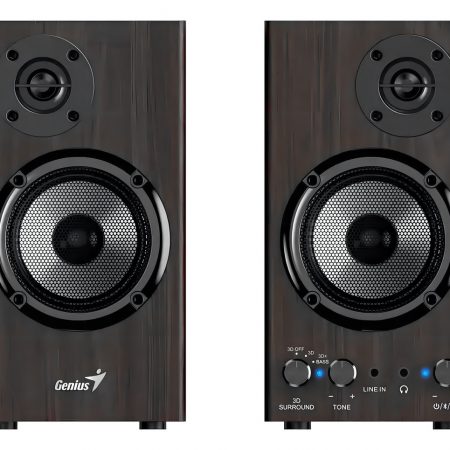 Parlantes Genius Sp-hf520bt Dark Brown Bluetooth 20w Rms