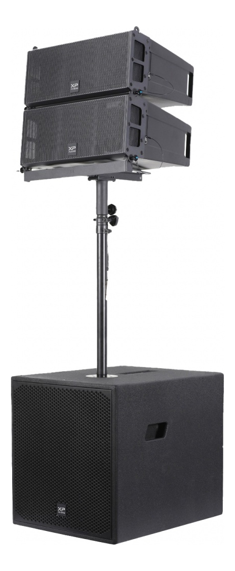 Sistema Line Array Xp Audio Lap615td3 2x6.5 Sub 15 1000w Rms